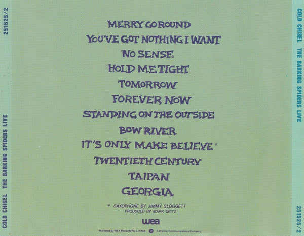 Cold Chisel : The Barking Spiders Live 1983 (CD, Album)