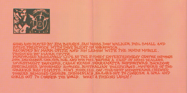 Cold Chisel : The Barking Spiders Live 1983 (CD, Album)