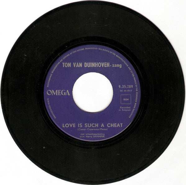 Ton Van Duinhoven, Orkest o.l.v. Harry Bannink : Hello Mom - Love Is Such A Cheat (7", Single)