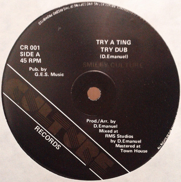 Smiley Culture : Noff Personality / Try A Ting (12")