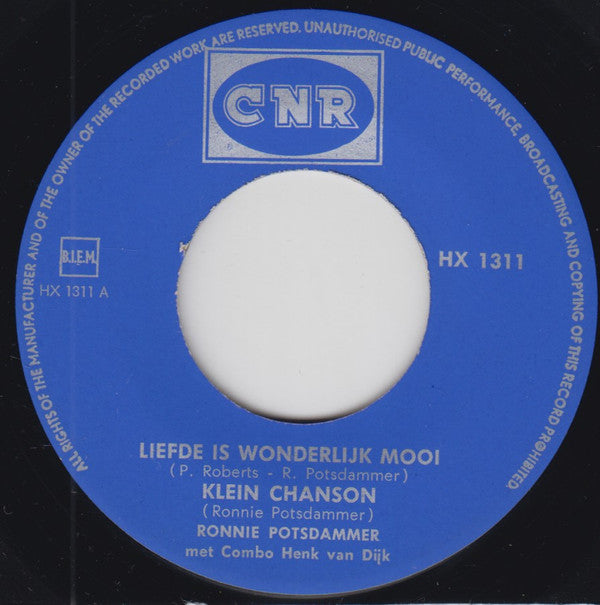 Ronnie Potsdammer : Zingt Voor Alle Gezindten (7", EP)