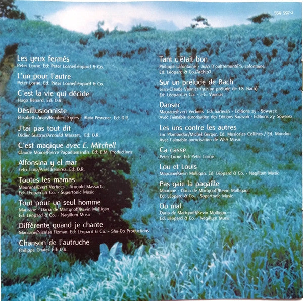 Maurane : L'Un Pour L'Autre (CD, Comp, RE)