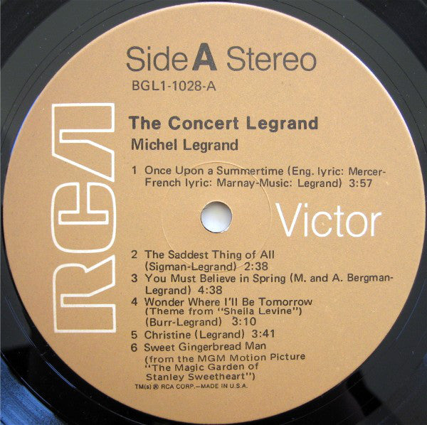 Michel Legrand : The Concert Legrand (LP, Album)