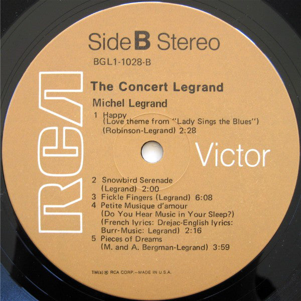 Michel Legrand : The Concert Legrand (LP, Album)