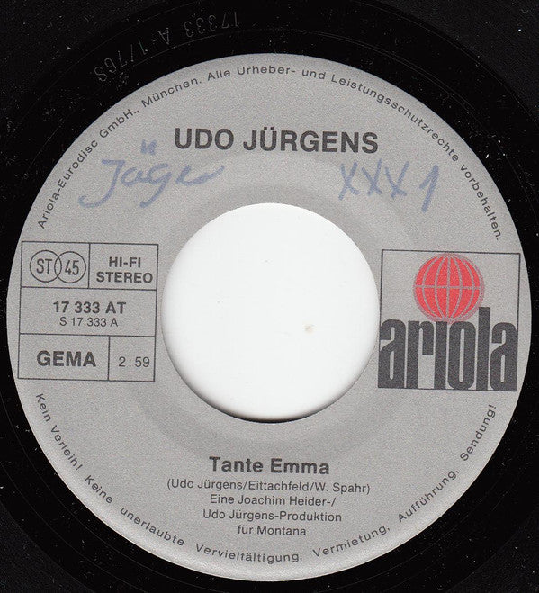 Udo Jürgens : Tante Emma (7", Single)