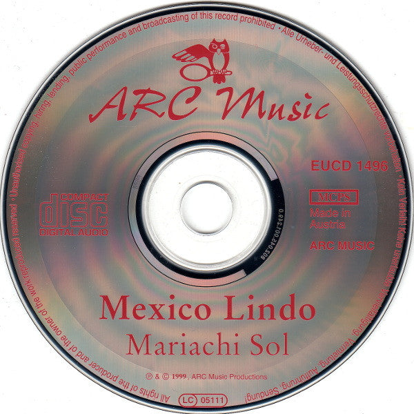 Mariachi Sol De México : Mexico Lindo (CD, Album, RE)