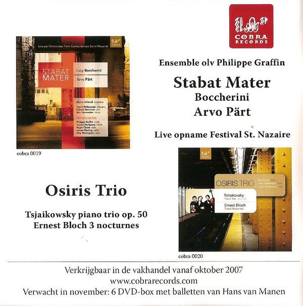 Various : Klassieke Muziekweek CD 2007 - Liever Live! (CD, Smplr)