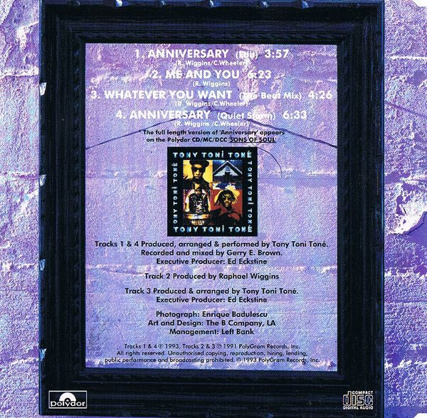 Tony! Toni! Toné! : Anniversary (CD, Maxi)