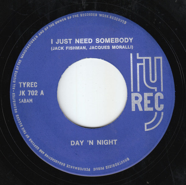 Day'n Night : I Just Need Somebody / Such A Lot To Talk About (7", Single)