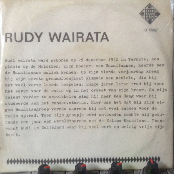Rudi Wairata En Z'n Hula Girls* : Hula Lu (7", Single)