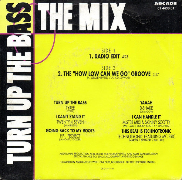 Various : Turn Up The Bass "The Mix" (7", Single)