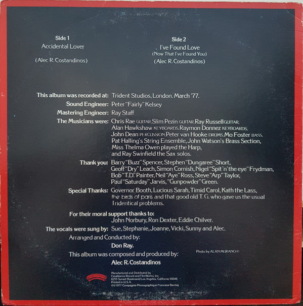 Love And Kisses* : Love And Kisses (LP, Album, Pit)