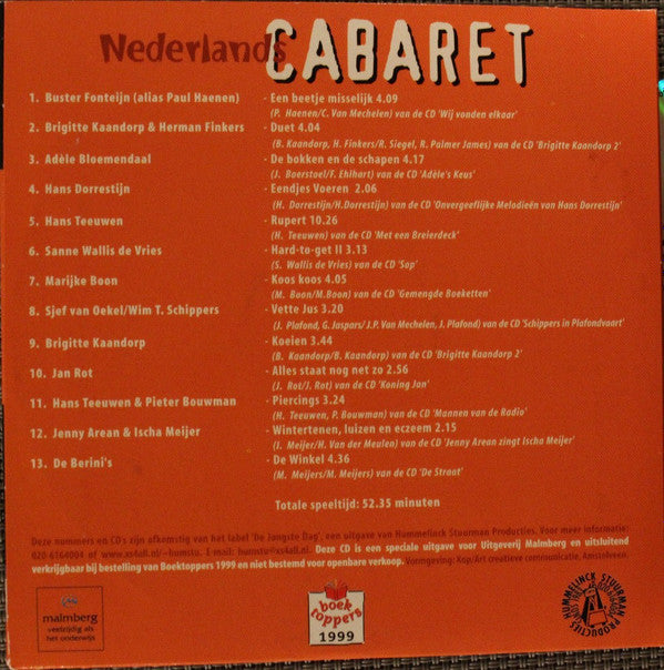 Various : Nederlands Cabaret (CD, Comp, Smplr)