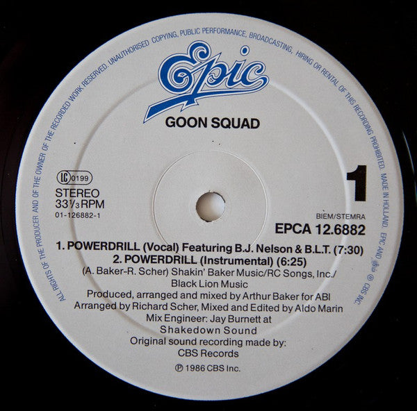 Goon Squad : Powerdrill (12", Maxi)