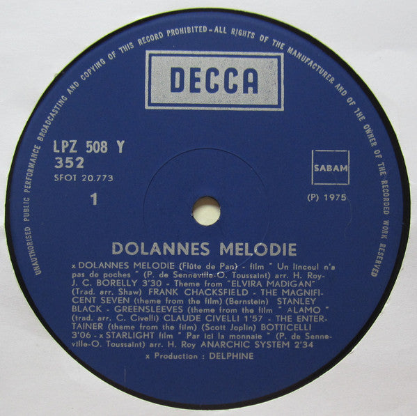 Jean-Claude Borelly : Dolannes Melodie (LP, Comp)
