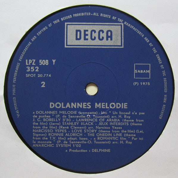 Jean-Claude Borelly : Dolannes Melodie (LP, Comp)