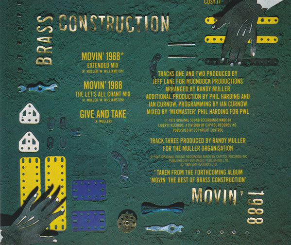 Brass Construction : Movin' - 1988 (CD, Maxi)