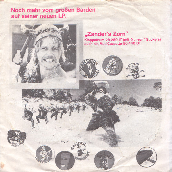 Frank Zander : Rosita (Heinz Schwalbe Der Pauschaltourist) / Oh, Susi (Der Zensierte Song) (7", Single)