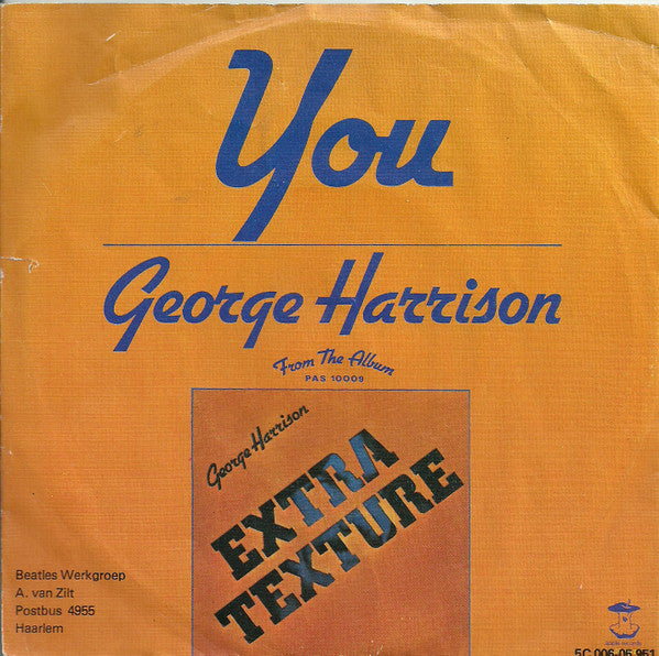 George Harrison : You (7", Single)