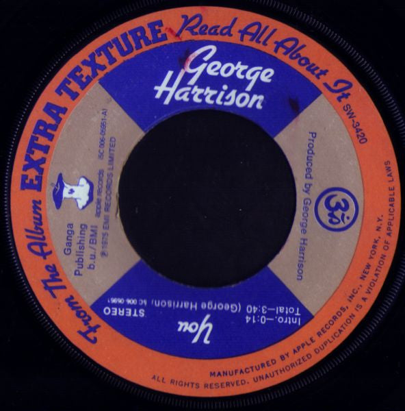 George Harrison : You (7", Single)