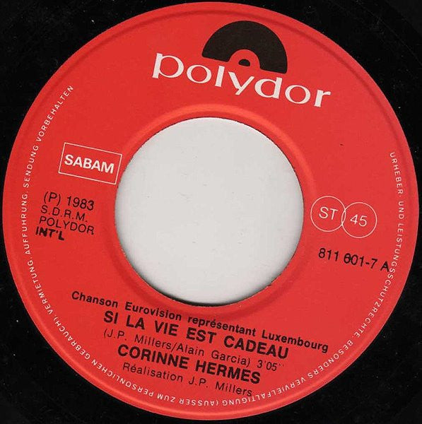 Corinne Hermès : Si La Vie Est Cadeau (7", Single)
