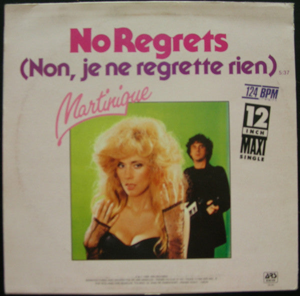 Martinique (2) : No Regrets (Non, Je Ne Regrette Rien) (12", Maxi)