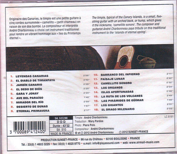 André Charbonneau : Iles Canaries Timple Canary Islands (CD, Album)