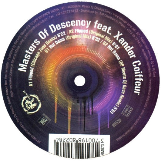 Masters Of Descency Feat. Xander Coiffeur : Flipped (12")