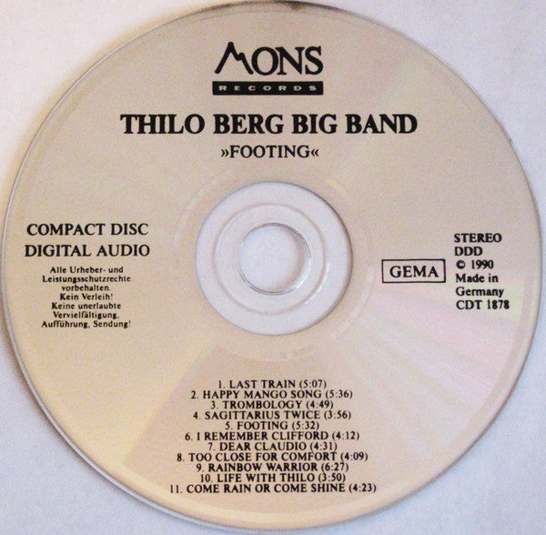 Thilo Berg Big Band : Footing (CD, Album)