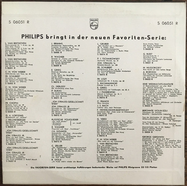 Pyotr Ilyich Tchaikovsky, Willem Van Otterloo, Wiener Symphoniker : Dornröschen (10")