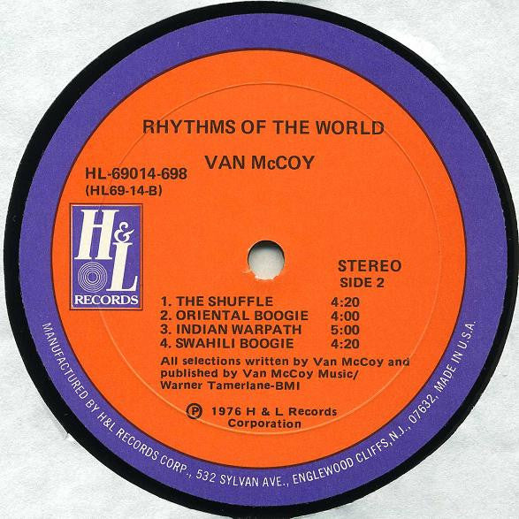 Van McCoy : Rhythms Of The World (LP, Album)
