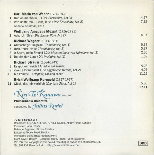 Kiri Te Kanawa : German Opera Arias (CD, Album, Club)