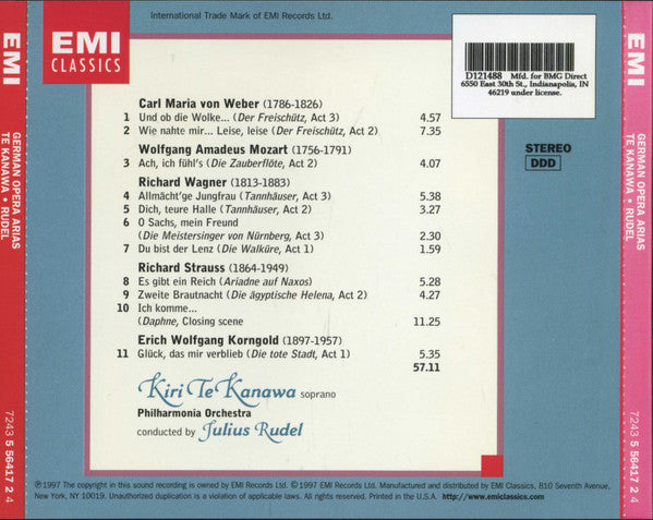 Kiri Te Kanawa : German Opera Arias (CD, Album, Club)