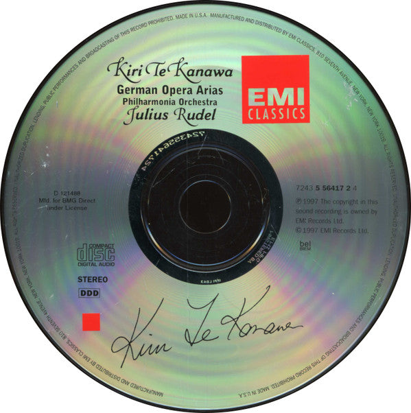 Kiri Te Kanawa : German Opera Arias (CD, Album, Club)