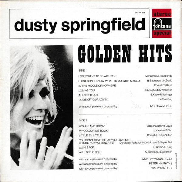 Dusty Springfield : Golden Hits (LP, Comp, RE, Blu)