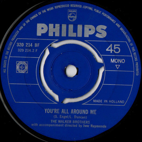 The Walker Brothers : The Sun Ain't Gonna Shine Any More (7", Single, Mono, Pap)