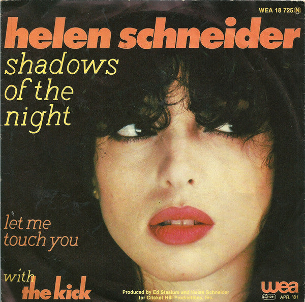 Helen Schneider With The Kick (2) : Shadows Of The Night (7", Single)
