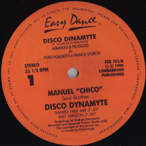 Manuel "Chico" Soul Brother : Disco Dinamyte (12")