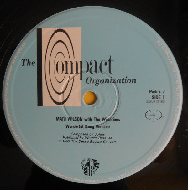 Mari Wilson With The Wilsations : Wonderful (12", Single)