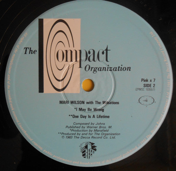 Mari Wilson With The Wilsations : Wonderful (12", Single)
