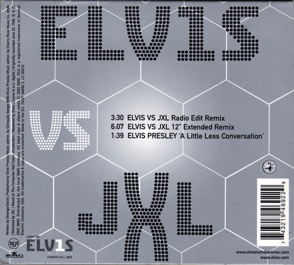 Elvis Presley vs. Junkie XL : A Little Less Conversation (CD, Single, Ltd, Dig)