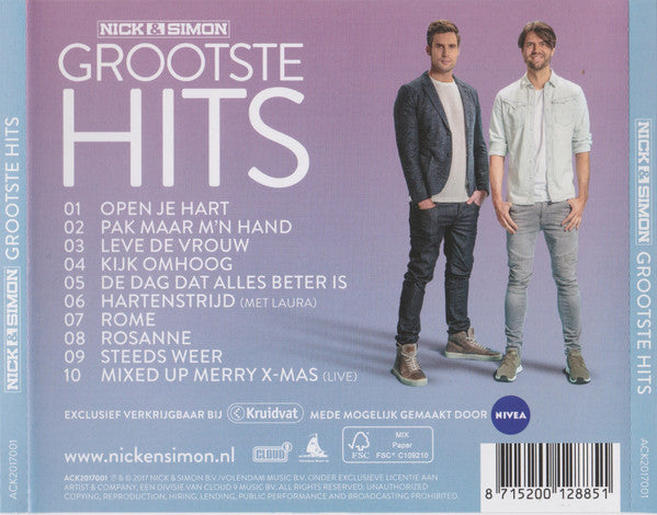 Nick & Simon : Grootste Hits (CD, Comp, Promo)