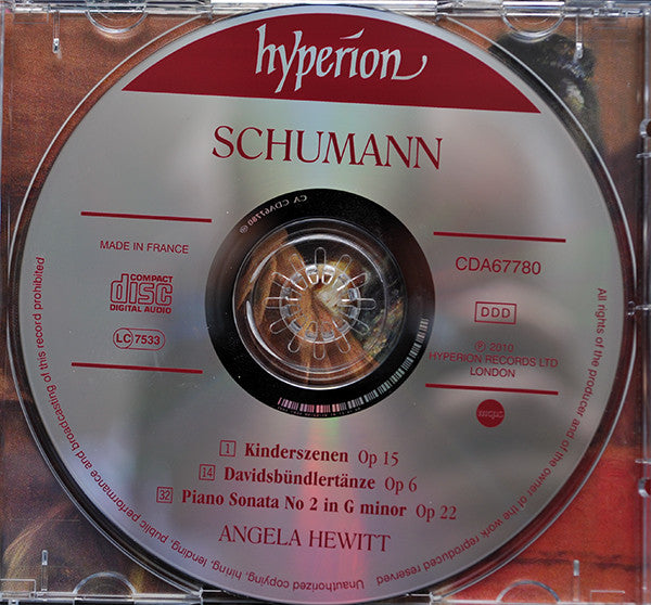 Robert Schumann - Angela Hewitt : Davidsbündlertänze • Kinderszenen • Sonata In G Minor (CD, Album)