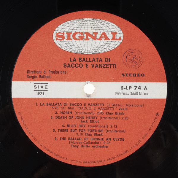 Various : La Ballata Di Sacco E Vanzetti (LP, Album)