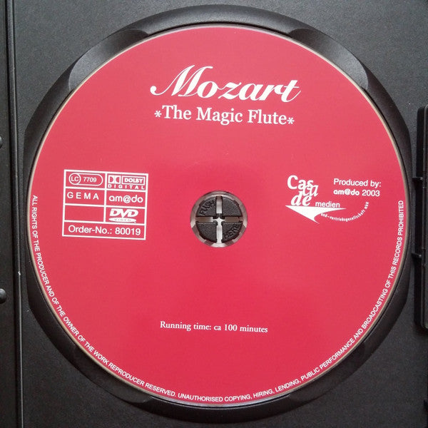Wolfgang Amadeus Mozart, Junge Bundeslander Philharmonic, Michael Lessky, Stagione D'Opera Italiana, Honvéd Művész Együttes : The Magic Flute (DVD-V)