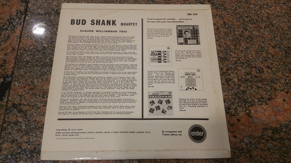 Bud Shank Quartet, The Claude Williamson Trio : Bud Shank Quartet (LP)