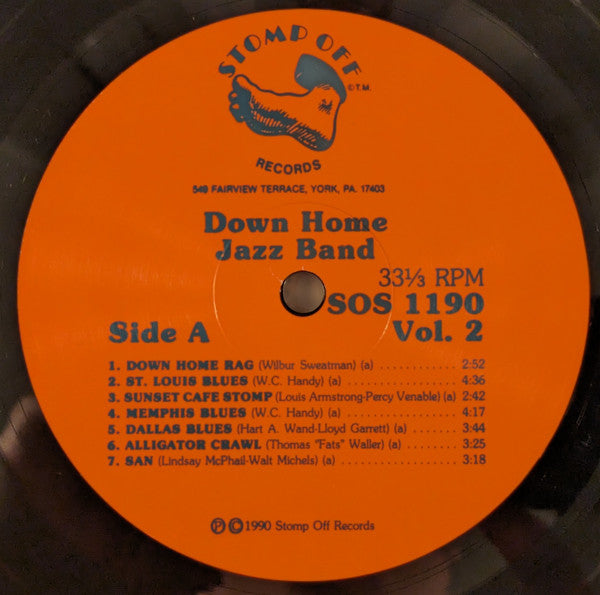 Down Home Jazz Band : Vol. 2 - Yerba Buena Style (LP, Album)
