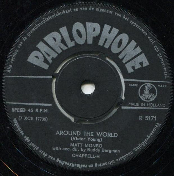 Matt Monro : Walk Away / Around The World (7", Single)