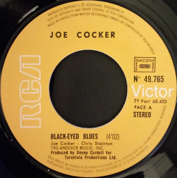 Joe Cocker : Black-Eyed Blues / High Time We Went (7")