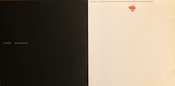 Patrick Ball : Celtic Harp Volume Two: From A Distant Time (LP, Album, Son)